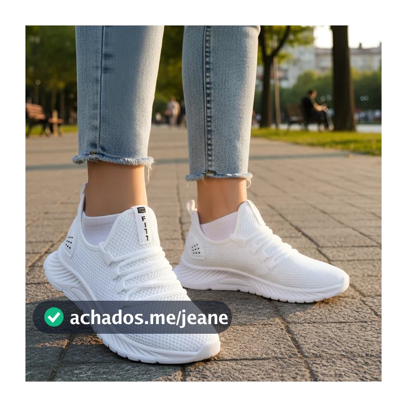 Tênis branco Limited  Leve Confortável Academia Caminhada Corrida Leve Sola