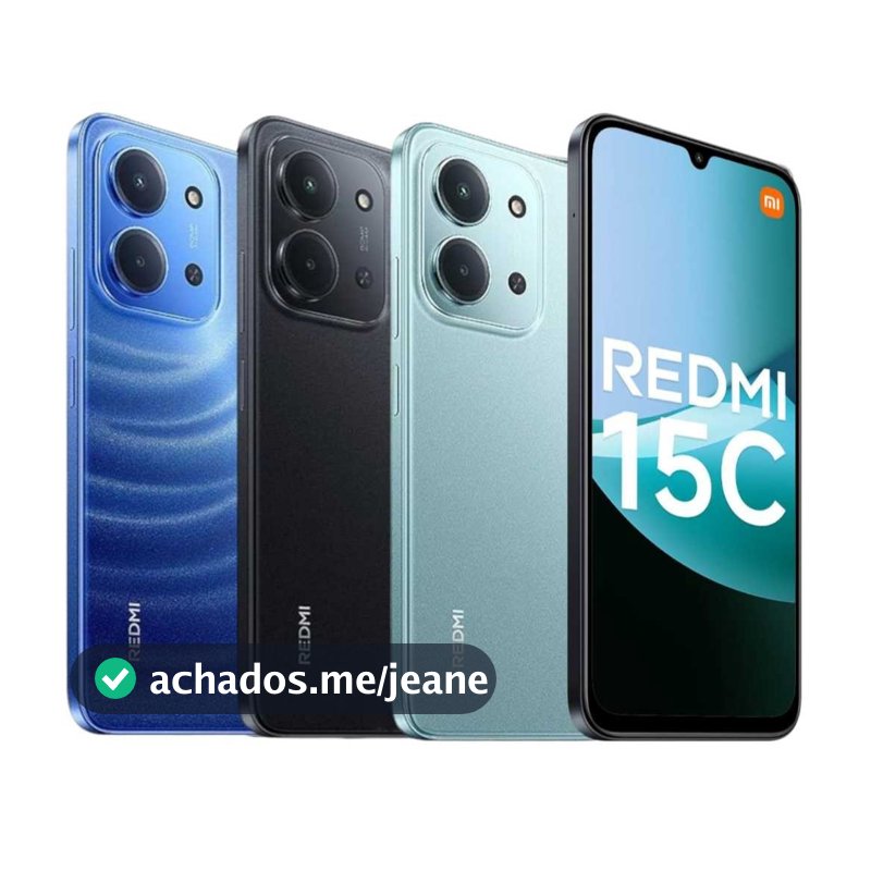Smartphone Xiaomi Redmi 15c 256gb / 128gb Global Original (COM CAPINHA E PELÍCULA DE CORTESIA)