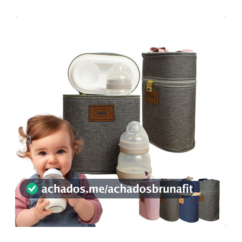 Porta Mamadeira Com Isopor Removível Para Limpeza Bolsa Maternidade Térmico Compatível Com Mam Avent Kuka Térmico