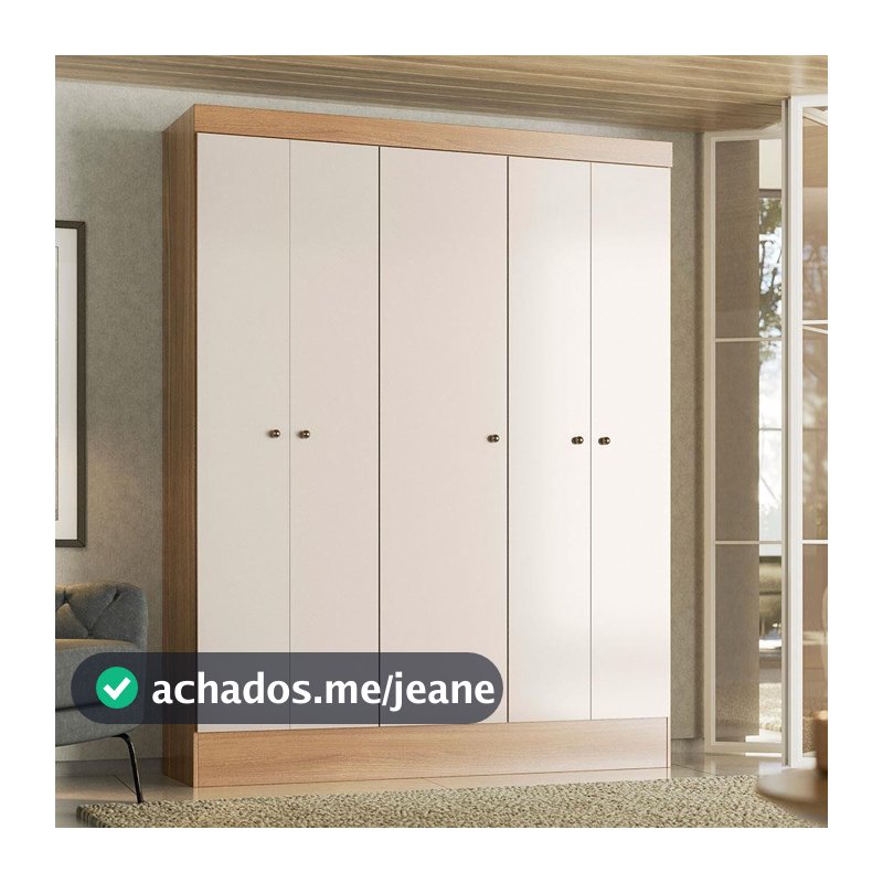 Guarda-Roupa Ártico com 5 Portas Demóbile