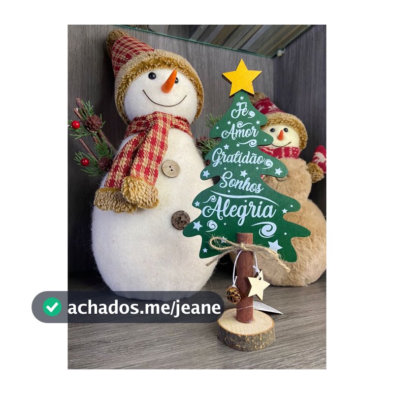 Decoração de Natal Arvore Com estrelinha e Pinha