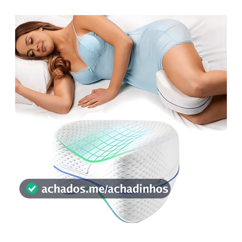 Travesseiro Para Pernas Ortopédico Almofada Cama corretor coluna cervical