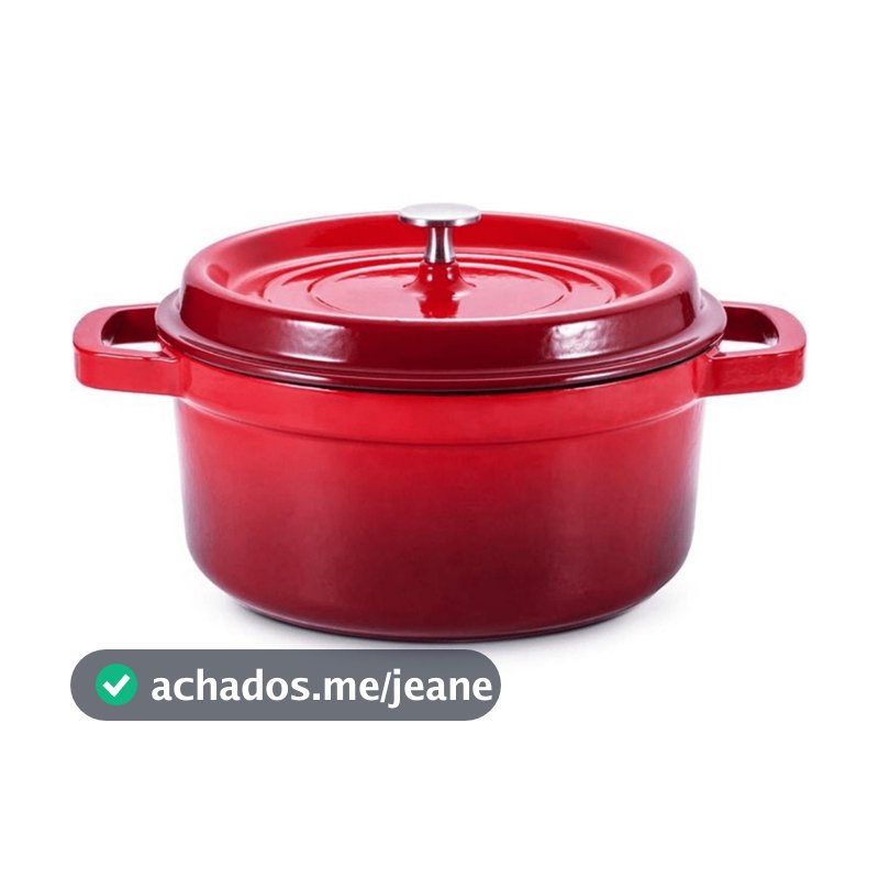 Panela Caçarola Revestimento Antiaderente Cerâmico 2,3/4,2/6,0 Litros Vermelho