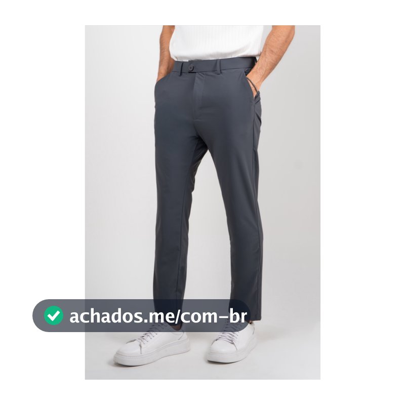 Calça Social Masculina Alfaiataria Premium Lycra Tech Comfort Elastano - Não Amassa