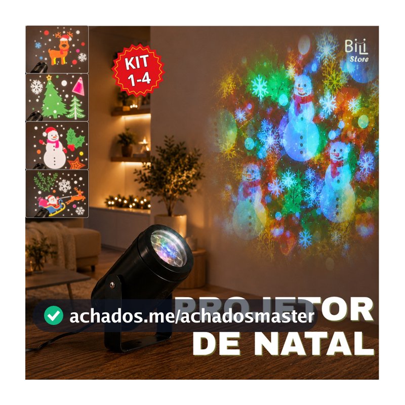 Projetor LED Natalino Decorativo Laser Jardim Luz Exterior Casa Desenhos Animados Decoração Especial