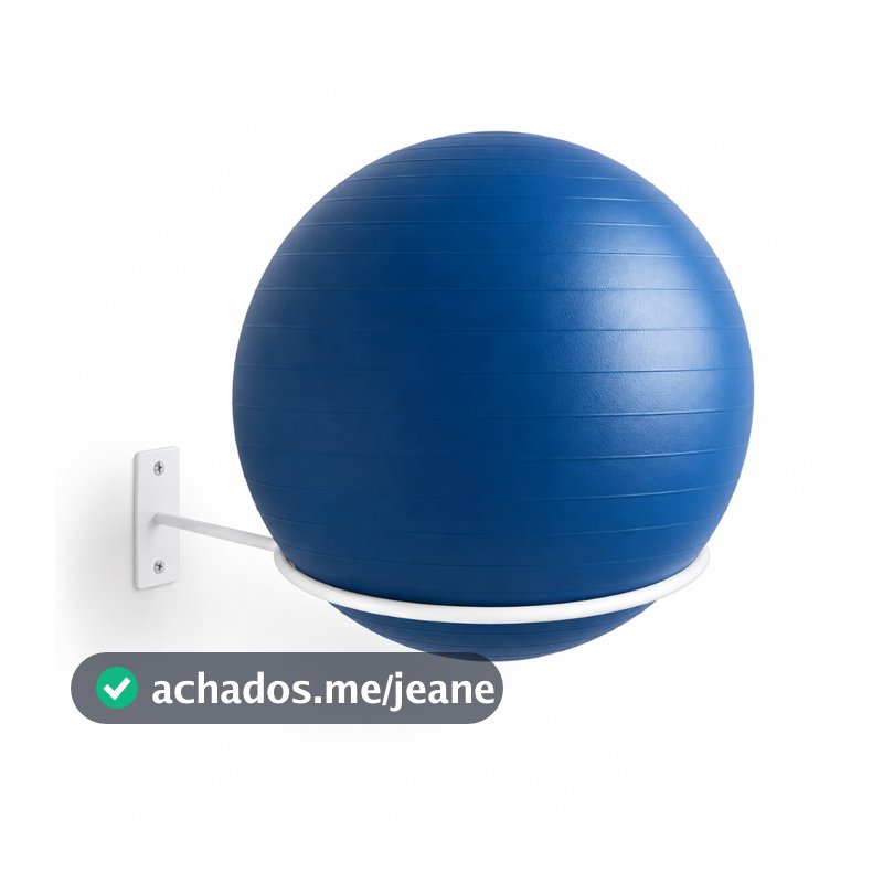 Suporte Bola Pilates Ou Suiça + Parafuso E Buchas Reforçado