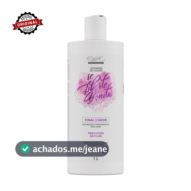 Creme de Pentear Cachos Profissional Se Liberte Bonita 1L | Finalizador Para Cabelos Cacheados