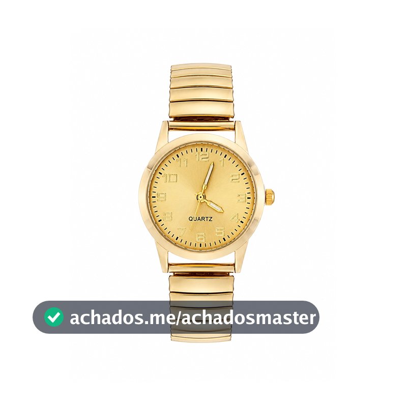 Relógio Feminino Dália Gold 28mm Fundo Dourado Premium Elegante Blogueira