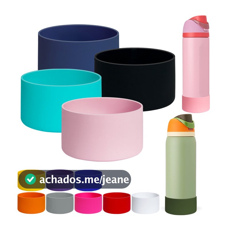 Bota De Garrafa De Água De Silicone Para Owala 24 Onças 32 40 , Protetor De Pára-Choque Inferior De Manga Protetora Anti