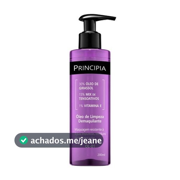 Óleo De Limpeza Demaquilante Principia OL-01