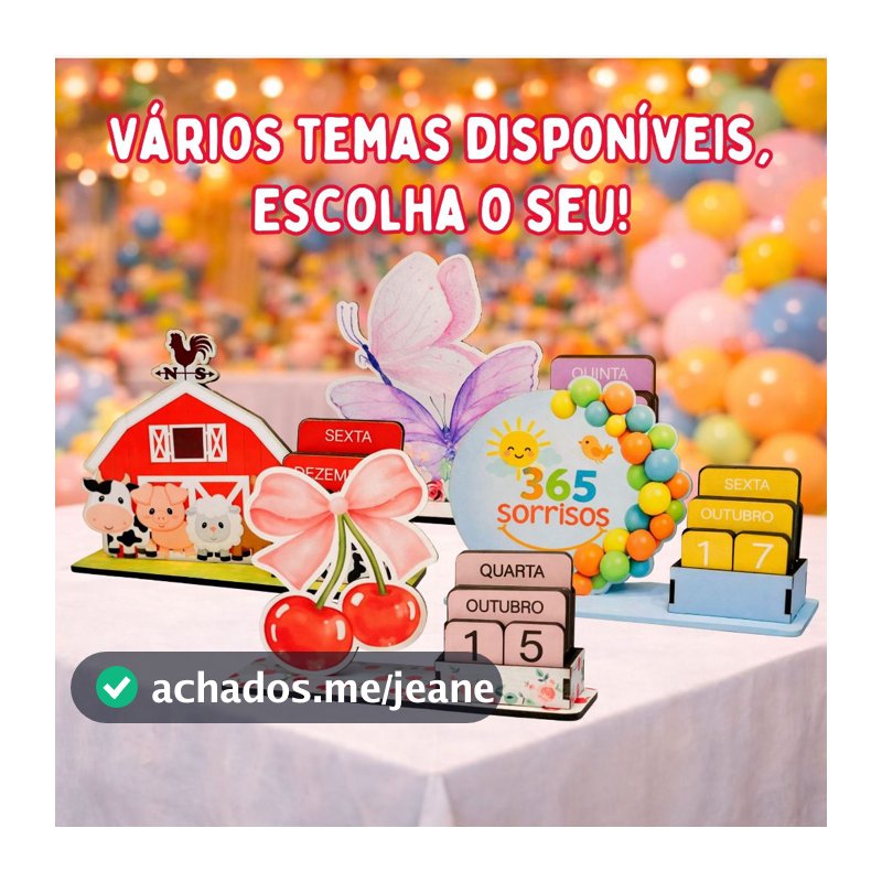 5/10/15/20 PCS Calendário Permanente Vários Temas em MDF | Centro de Mesa Criativo | Decoração