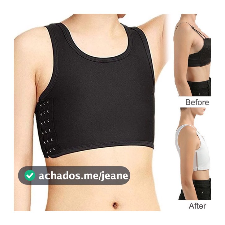 G5 Plus Peito De Encadernação Para Lésbica Com Gancho Soutien De Mulheres Homens Compressão Tops De Colete Curto Alto Puxar Sobre Top Binder Trans Feminino Tamanho Grande