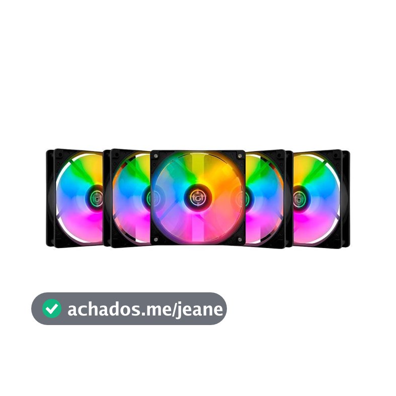 Kit Ventoinhas TGT Striker, Rainbow, 5x120mm, TGT-STK5-BLRBW