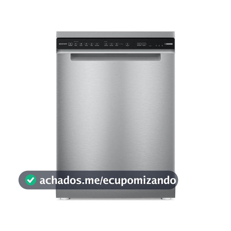 Lava-louças 15 Serviços Brastemp cor Inox com Smart Sensor - BLF61AR