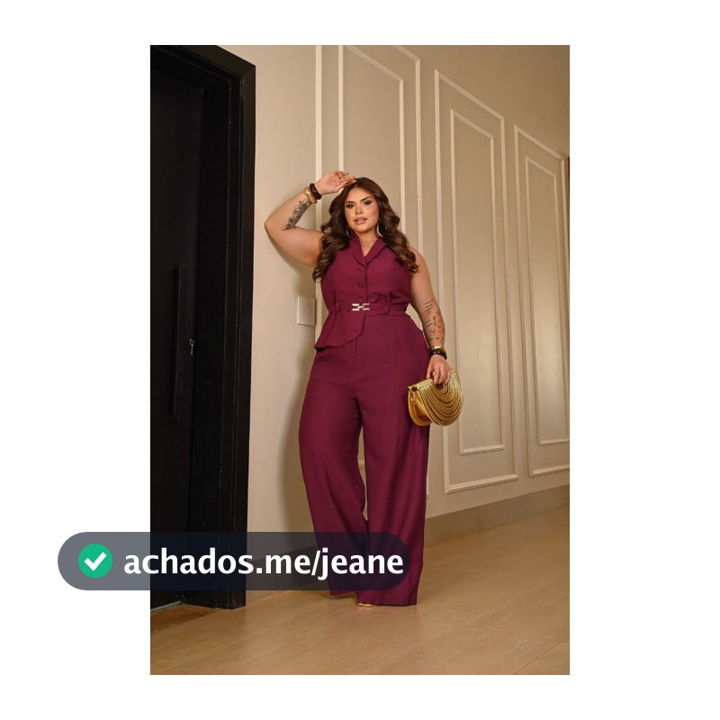 Conjunto Joyce Alfaiataria Elegante Plus Size – Cintura Marcada | GG 48/50 e G1 52/54