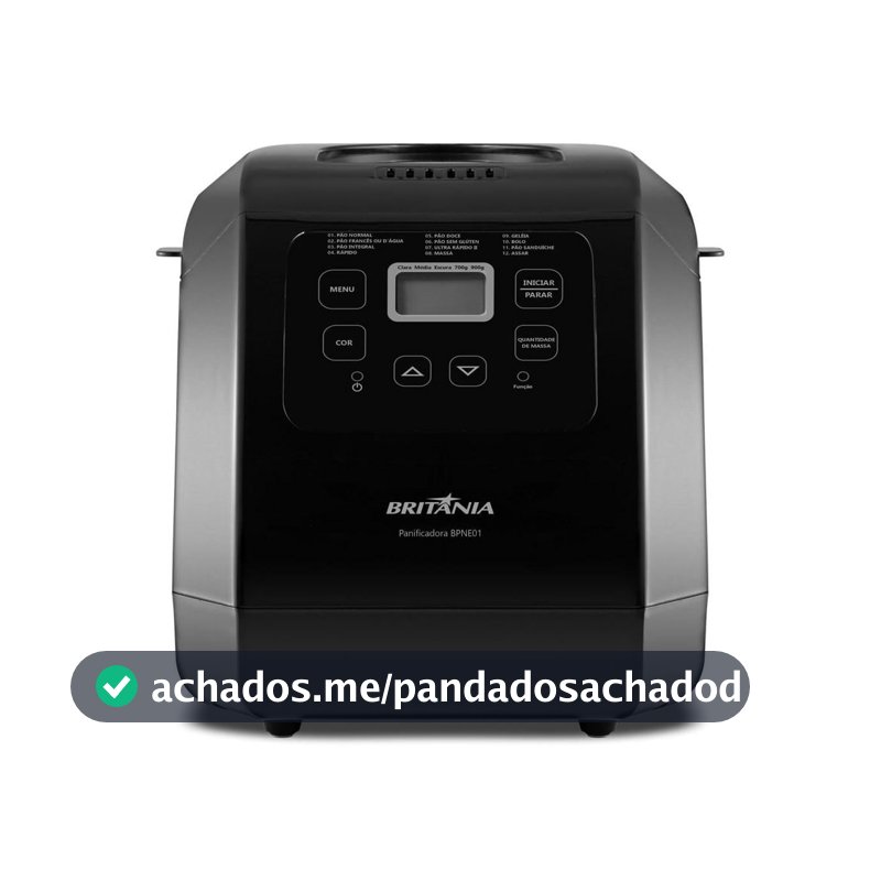Panificadora Britânia Digital 12 Programas 3L BPNE01