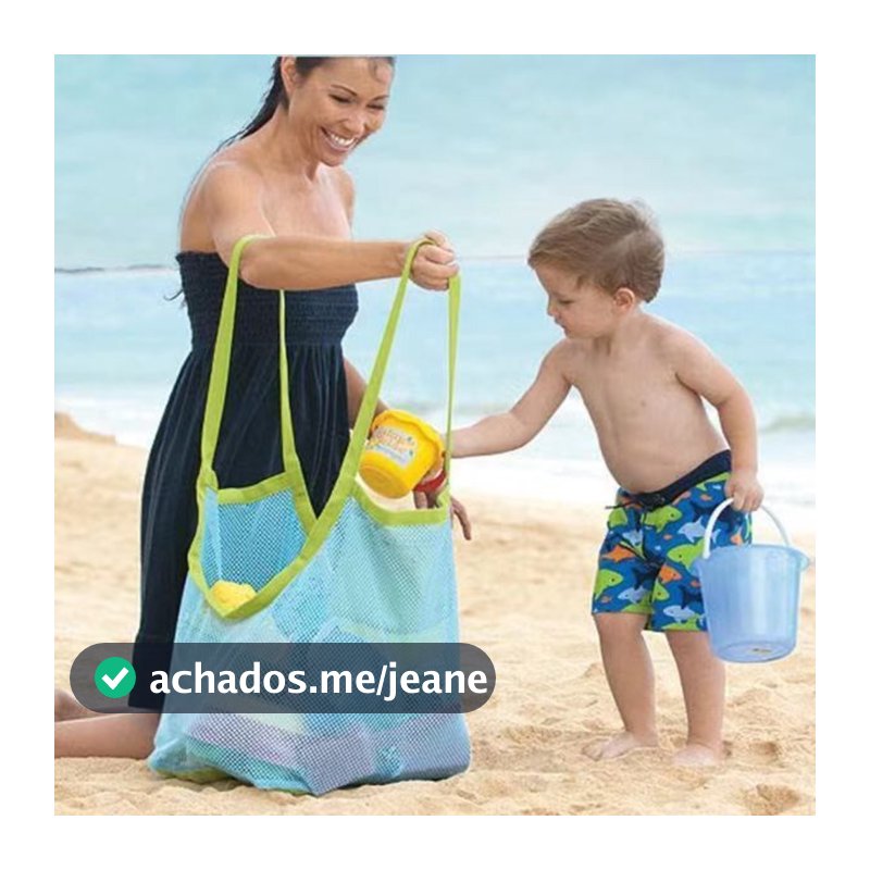 Bolsa Saco Sacola Camping Brinquedos Praia Banheiro Grande/Sacola Bolsa Para Praia Rede Viagem