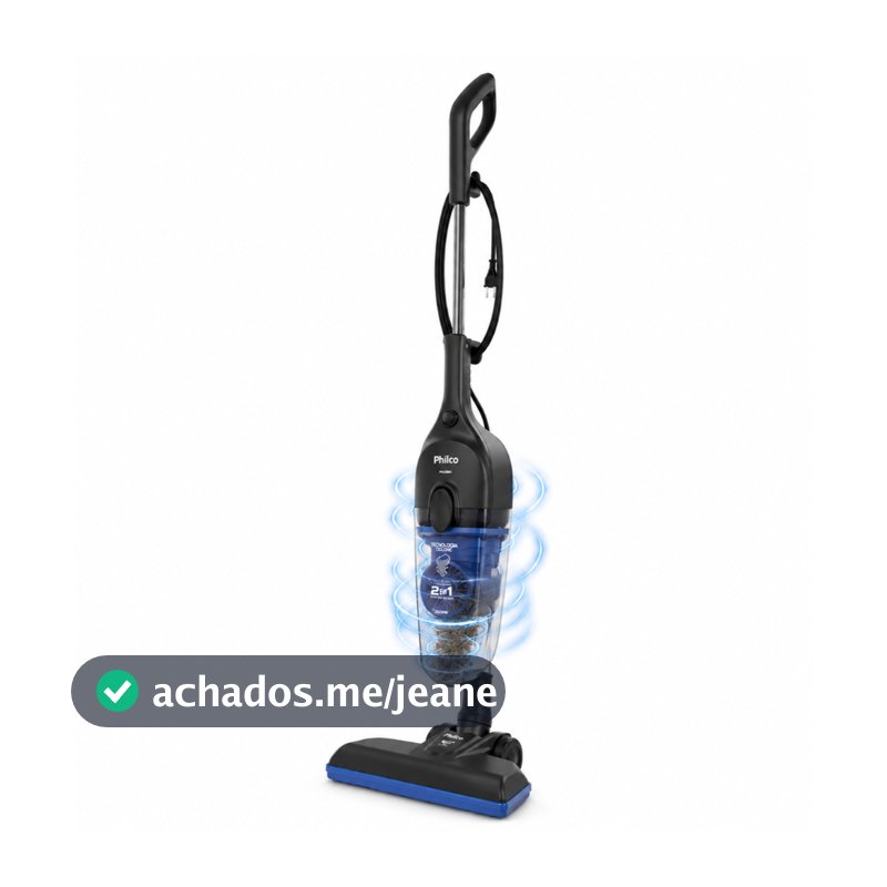 Aspirador De Pó 2 Em 1 Cyclone Force 360 Turbo Philco 1550w