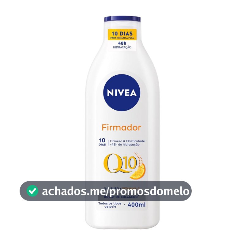 Creme Firmador NIVEA Q10 + Vitamina C 400ml – Hidratação e Firmeza da Pele