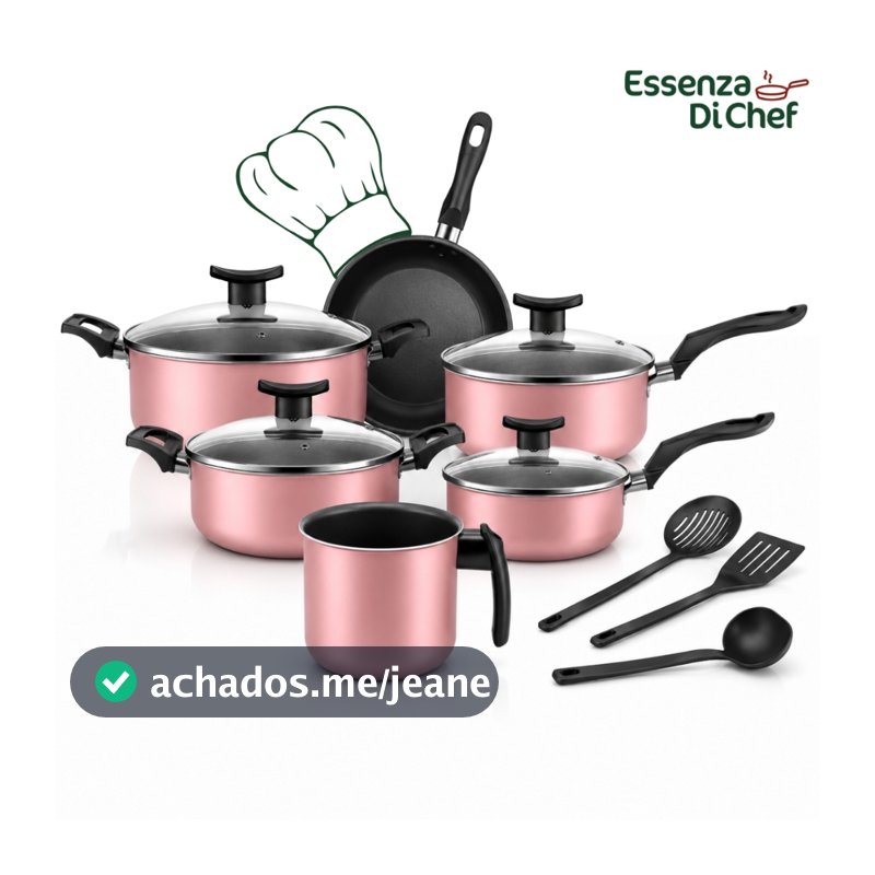 Conjunto de Panelas 9 Peças Alumínio Antiaderente Com Utensílios e Tampa De Vidro Jogo De Panelas Kit Panela