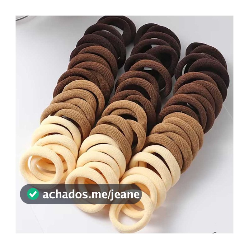 100 unidades Xuxinha Rabicó elastico de Cabelo colorido Adulto Infantil Criança