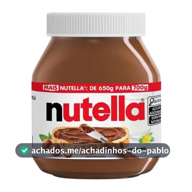 Nutella Creme de Avelã 700g