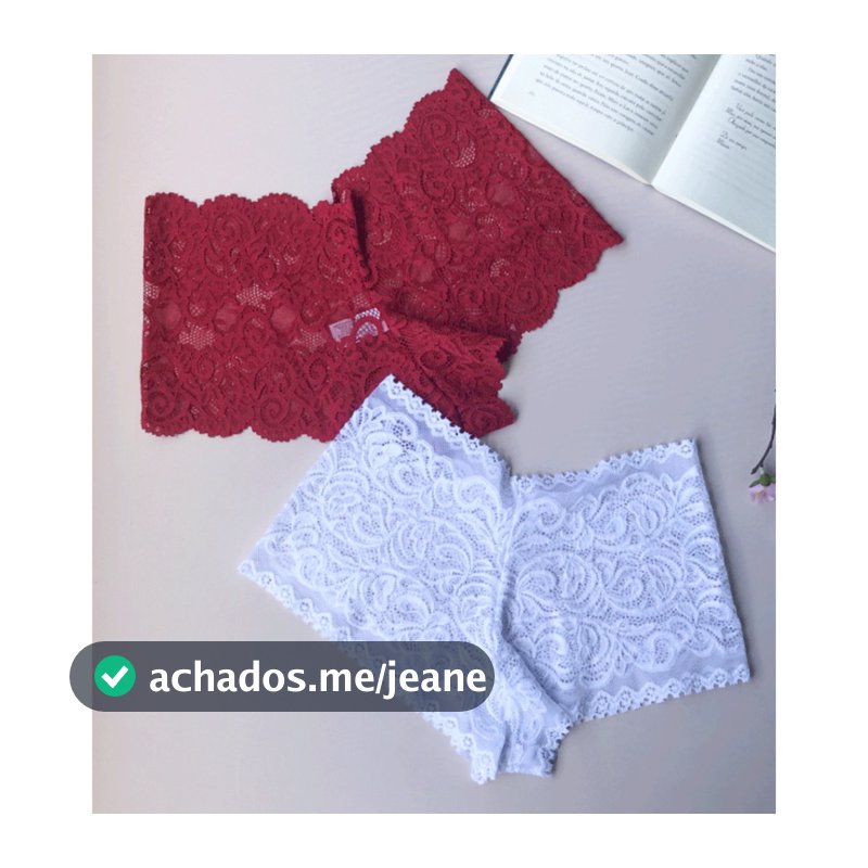 Kit 5 Calcinhas Caleçon Lingerie Tanga Shortinho Renda Feminino Calesson Sexy Lingerie