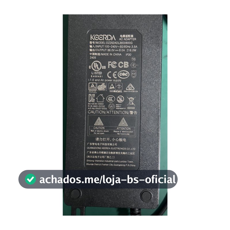 ULANZI 200W-Bi Luz Adaptador de alimentação AD-2 36 V/6 A padrão europeu