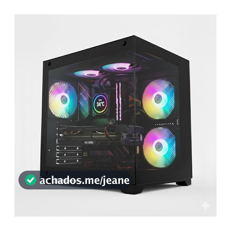 Pc Gamer AgX - RTX 5060 8gb - Ryzen 7 5700X / 7 5800X3D / 7 5700 - 16gb Ram - ssd 480gb - Water Cooler