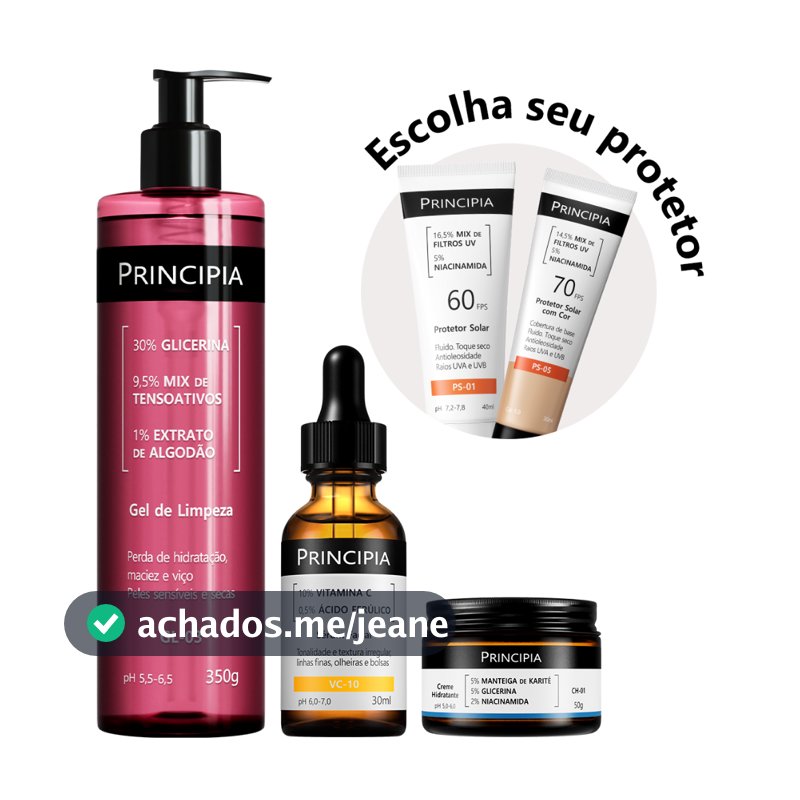 Principia Kit Essencial GL-03 + CH + VC + PS-01 FPS 60 ou PS-05 FPS 70