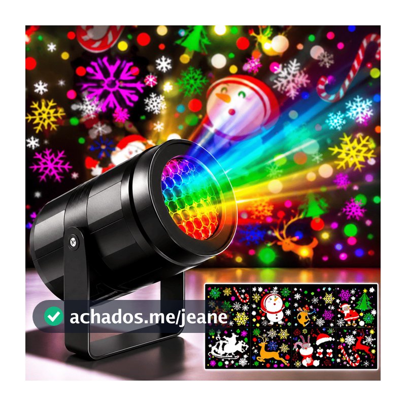 Projetor Natalino Refletor Prova D'agua Varios Desenhos Natal Led Laser Decoração Luz Colorida Lâmpada Fachada Bivolt