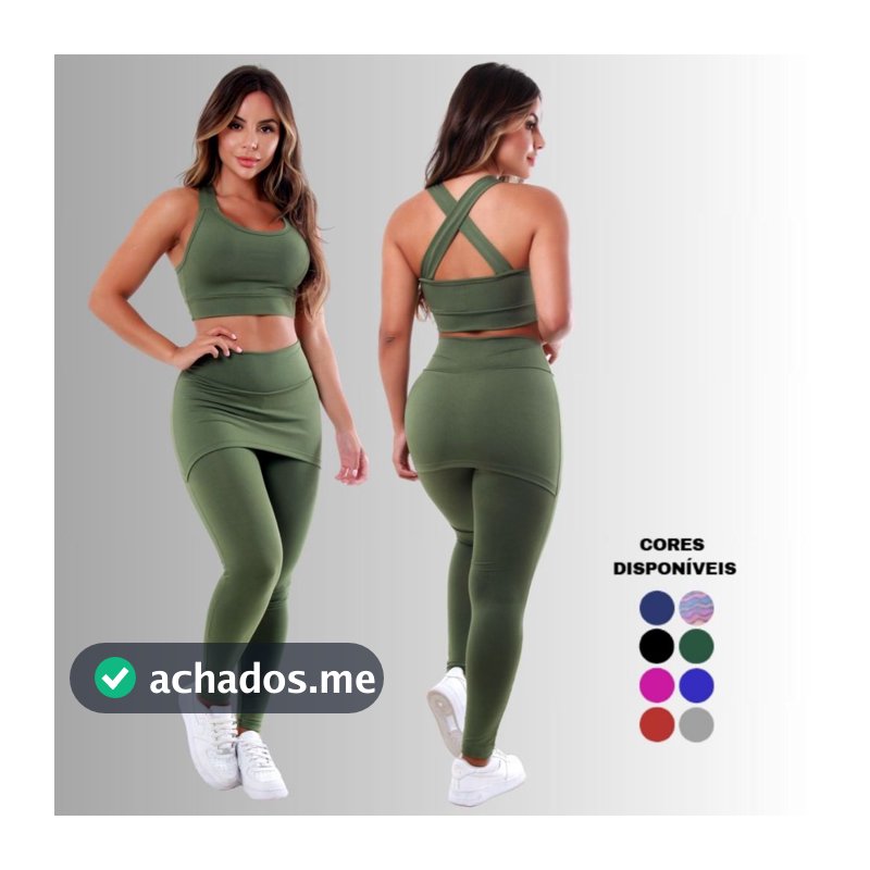 Conjunto Legging Tapa Bumbum Roupas Fitness Femininas Para Academia A15
