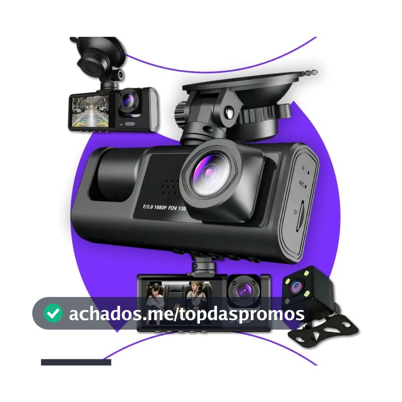 Câmera Veicular Maxnova Full HD 1080p com Visão Noturna e Sensor de Movimento