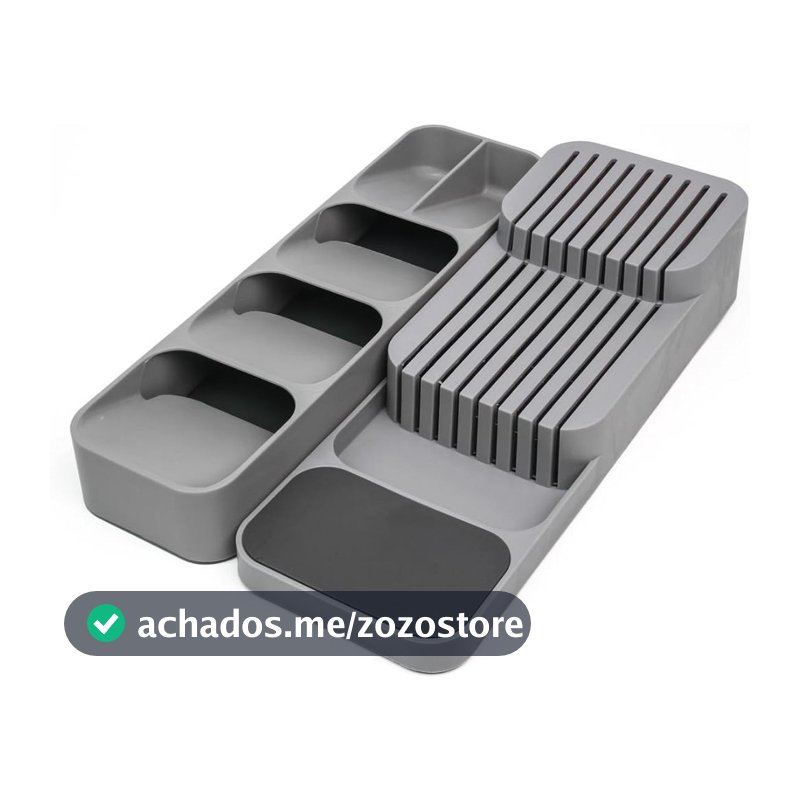 Porta Talheres Gaveta Organizador Separador Cozinha Colher Garfo Faca Divisoria Pratico Casa