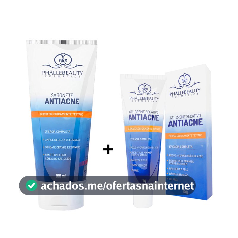 Sabonete e Gel Secativo Antiacne PhálleBeauty