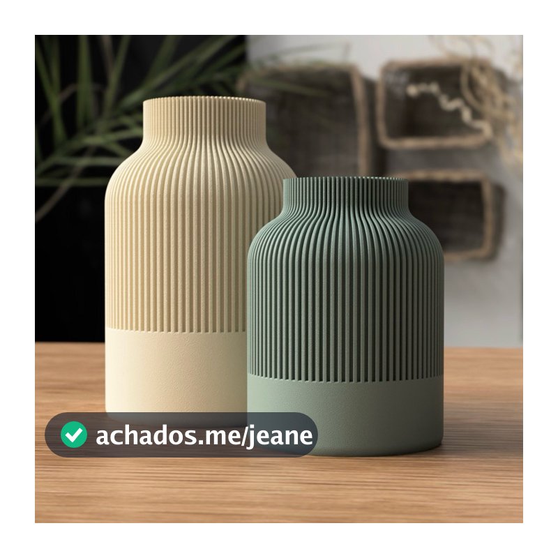 VERDEO Vaso Decorativo Minimalista Coleção Aurora | Pequeno, Grande ou Duo
