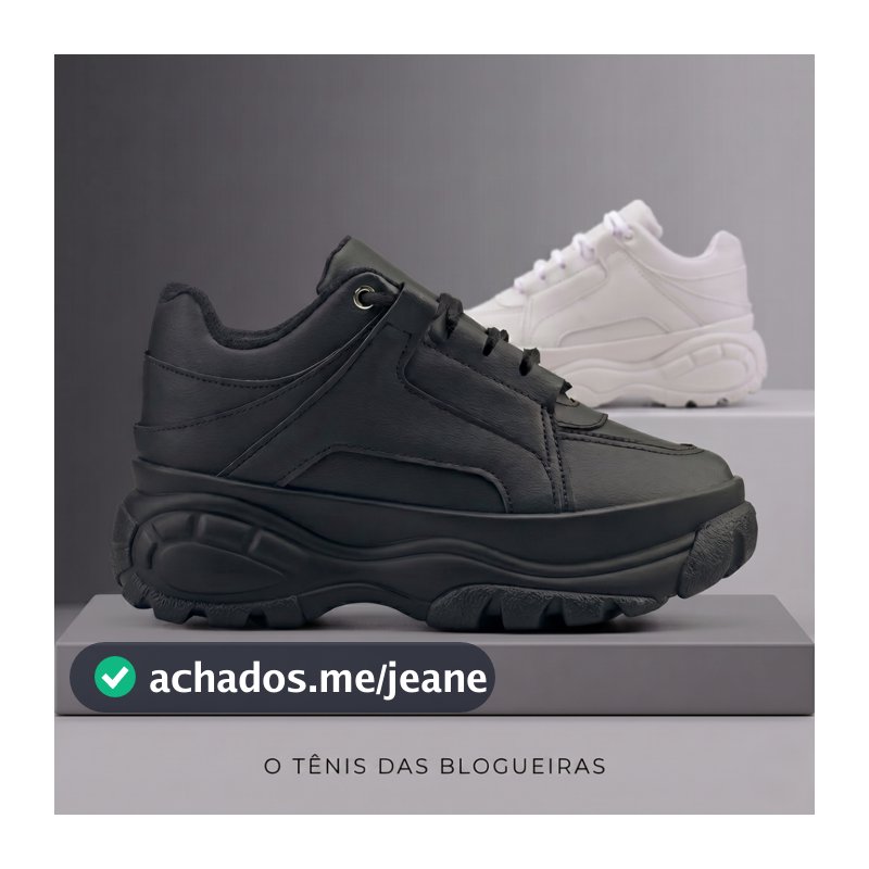 Tênis Feminino Buffalo Casual Plataforma Tratorado Branco Blogueira Promoção Básico Casual