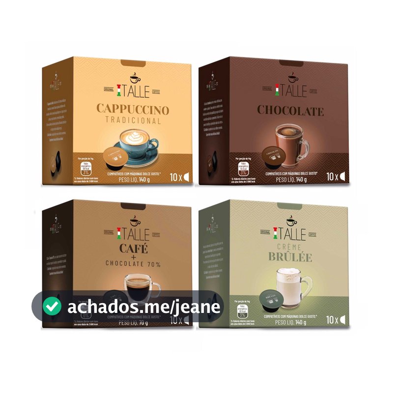 Cápsula Chocolate Cappuccino Dolce Gusto Café Italle 40 Und