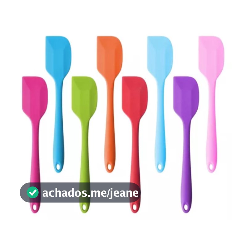 Espátula Pão Duro Silicone Maciço Reforçada 21 cm