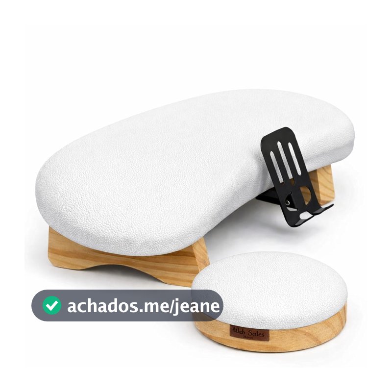 Kit Apoio de Mão Braço Semi-Curvo Pro Rustic + Cotovelo Rustic Web Sales Nails