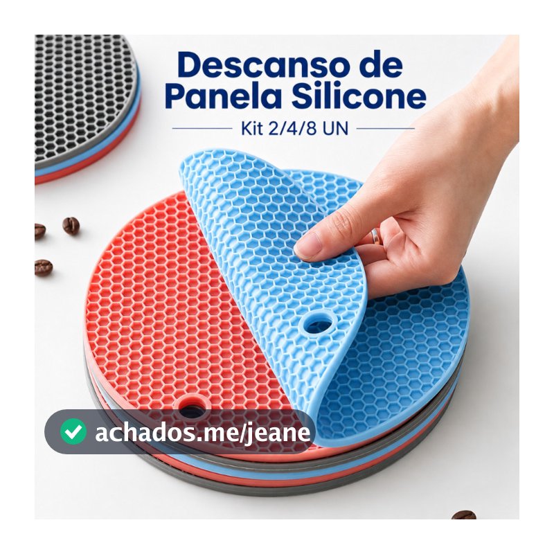 Kit 2/4/8 UN Descansos Panela em Silicone Protetor Resistente