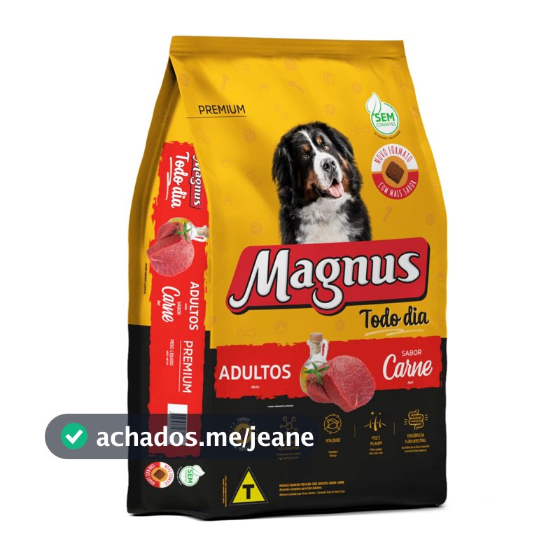 Ração para Cachorro 10kg Magnus Premium Todo Dia Para Cão Adulto Médio