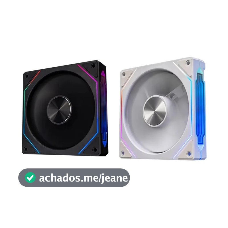 Teucer Ventoinha Prism5 Pro 120mm ARGB Espelho Infinito Sinc Placa-Mãe 4PIN PWM