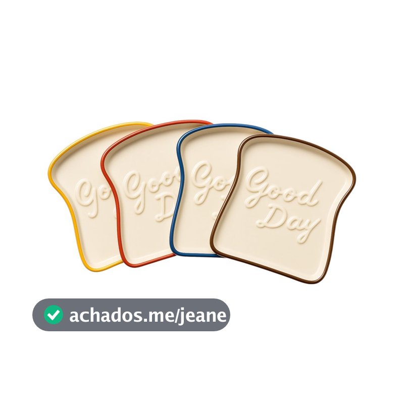 Prato em formato de Pão de Porcelana 18cm