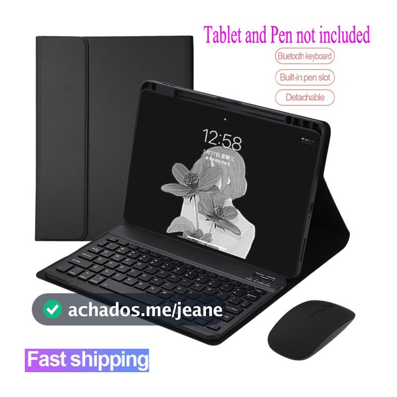 Capa Com Teclado Para Xiaomi pad 7 8 9 Mipad 7 pro 11.2 Polegadas Magnético Destacável Sem Fio Bluetooth Mouse Invólucro