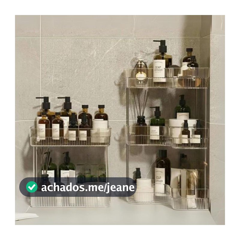 Prateleira Organizadora 2 /3 Andares Para Maquiagem Perfumes Multiuso Acrílico Transparente
