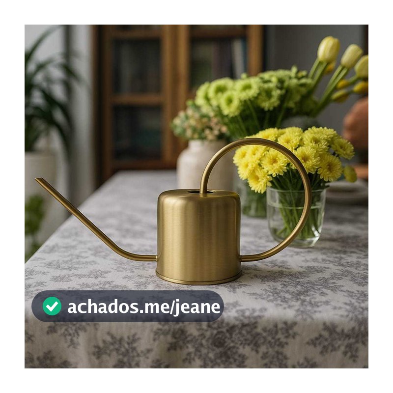 Regador 1.30 Litros Aço inoxidável Bico Longo Portátil Para Jardinagem Decoração Prata/Cobre/Rose Pink/ Preta