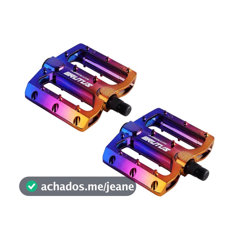 PEDAL BIKE ABSOLUTE BRUTUS FLAT BMX 9/16 OIL SLICK CAMALEÃO