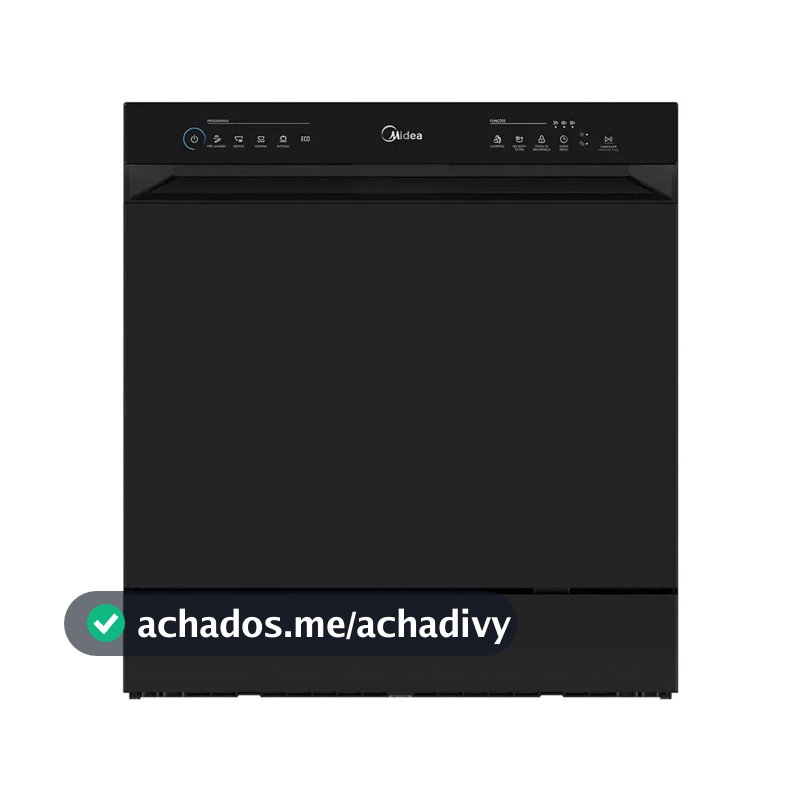 Lava Louças 8 Serviços Preta Touch Plus Midea