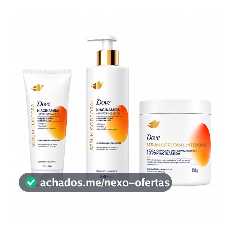 Dove Sérum Hidratante Corporal Niacinamida + Uniformizador 48h | Escolha seu tamanho